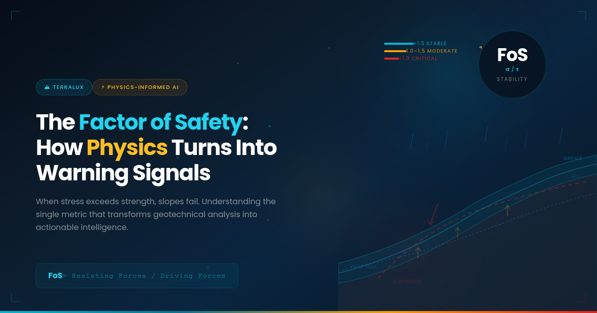 Read more about the article The Factor of Safety: How Physics Turns Into Warning Signals